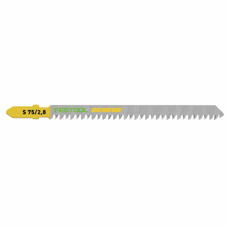 Straight Cut Wood Jigsaw Blade, 75mm L, 2.8 pitch, 5 pack
